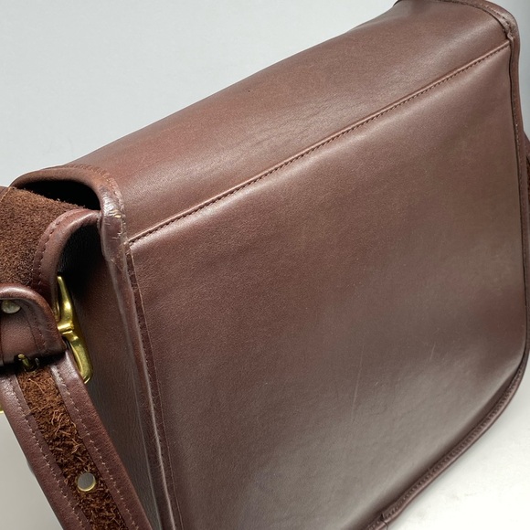 Vintage Coach Stewardess Crossbody Bag Mahogany Colour - Picture 8 of 11